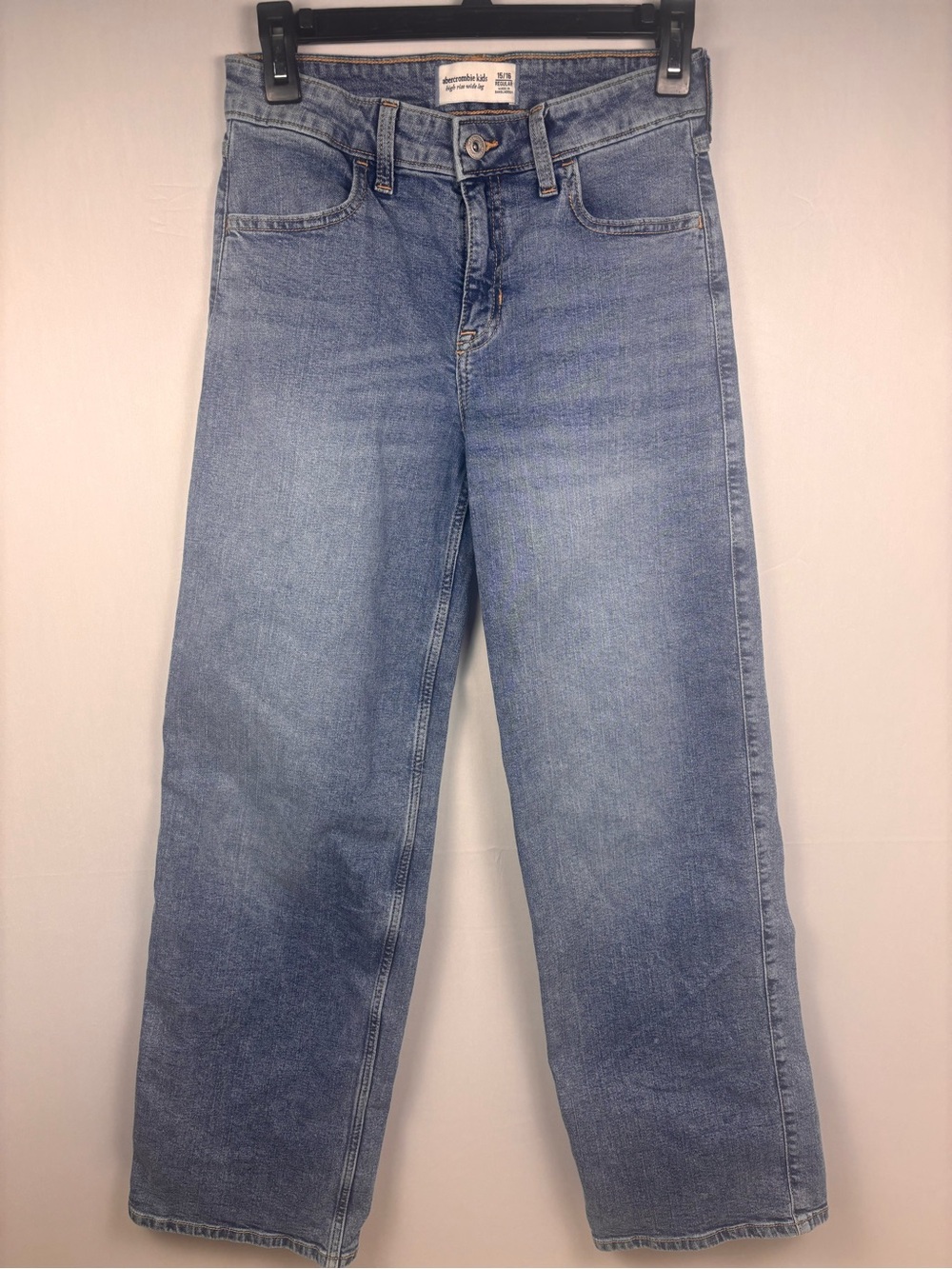 Abercrombie Kids High Rise Wide Leg Jeans 15/16
